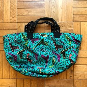 Betsey Johnson Tote Bag with Gun Print